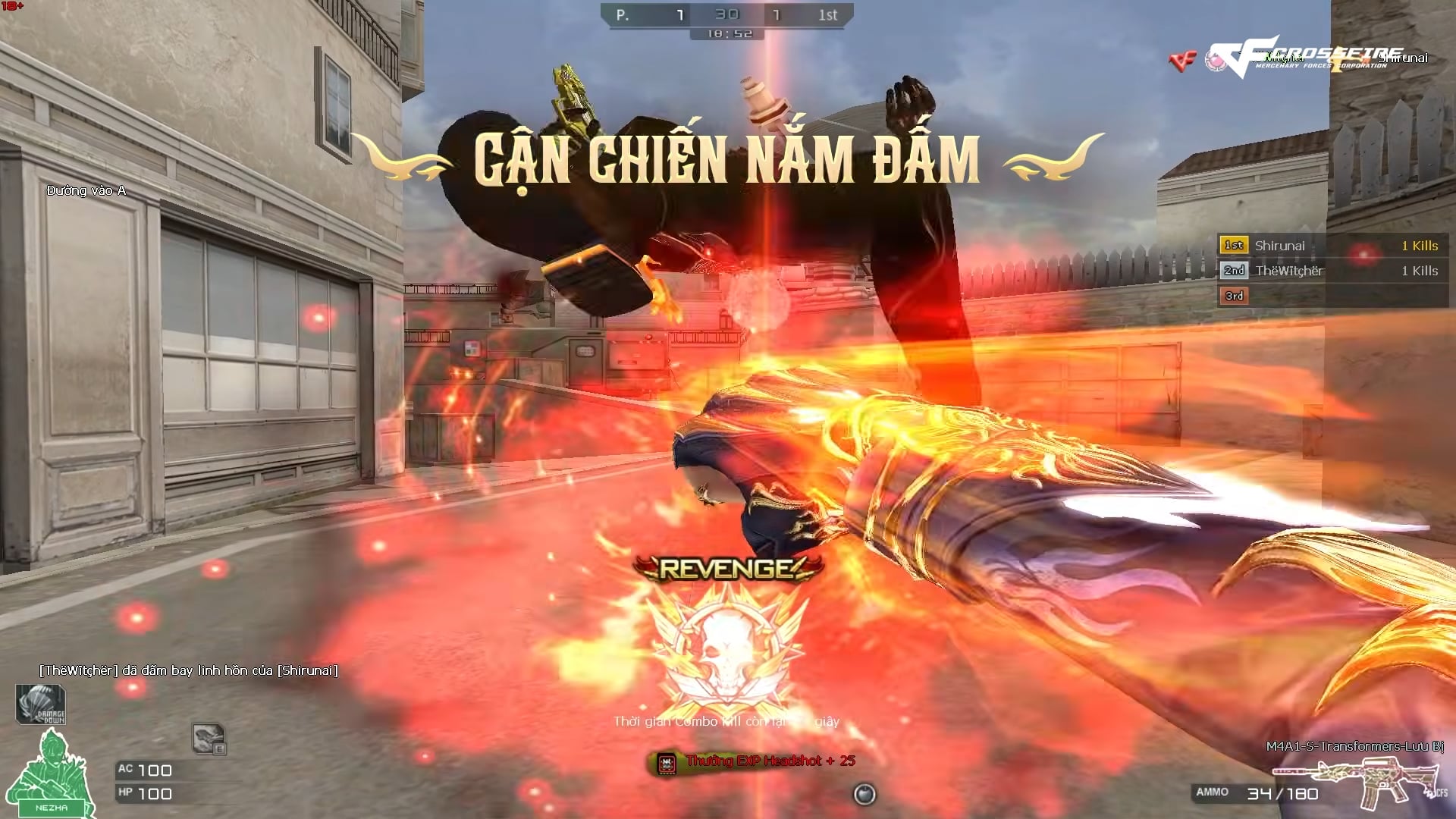 Cận chiến đấm natra